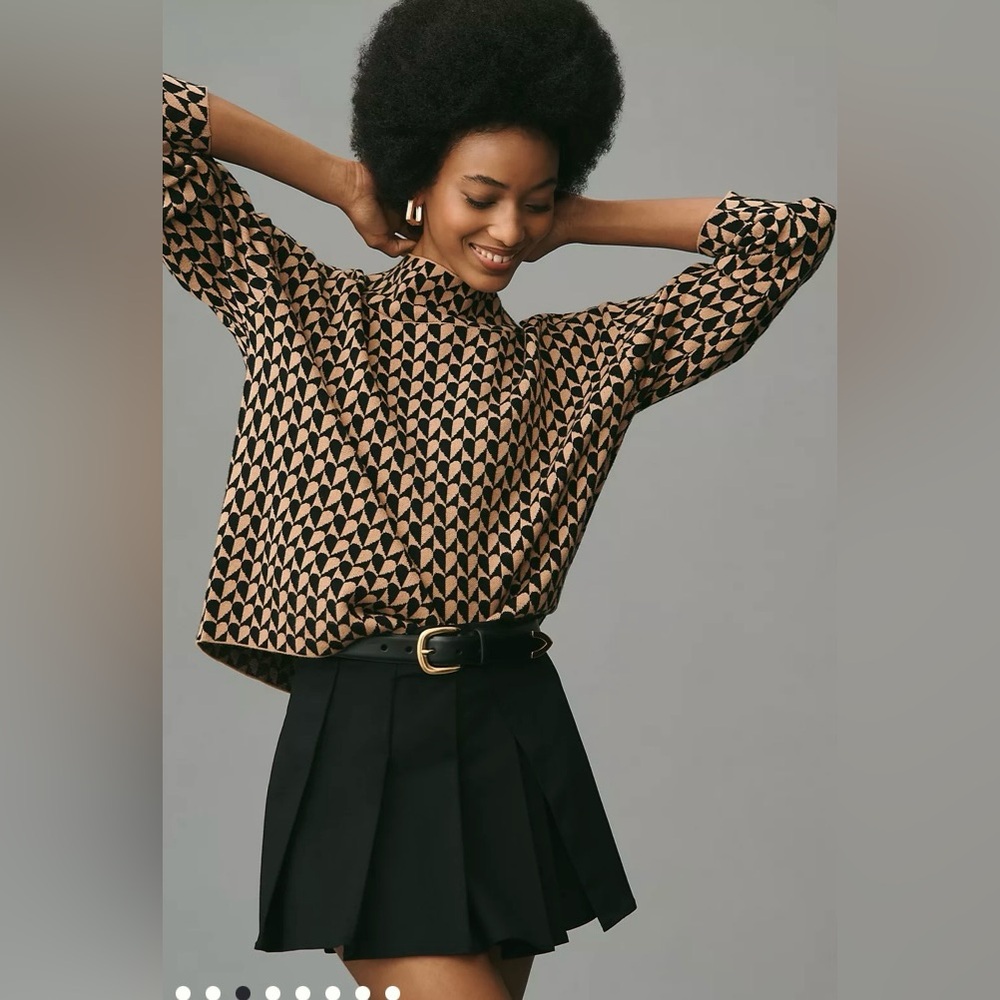 Anthropologie Cary’s  Mockneck Sweater by Maeve. L.